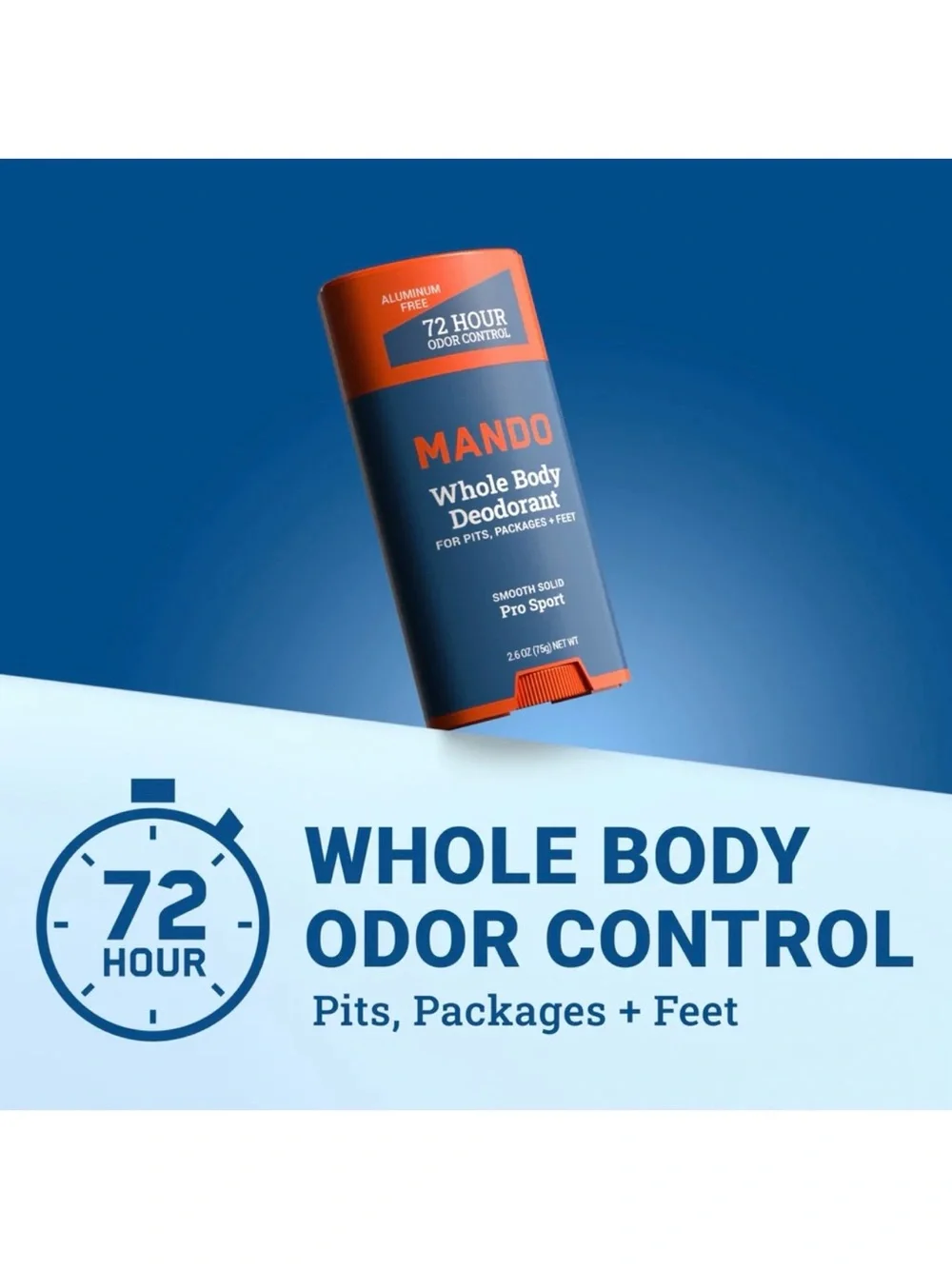 Mando Pro Sport Smooth Solid Whole Body Deodorant 2.6oz